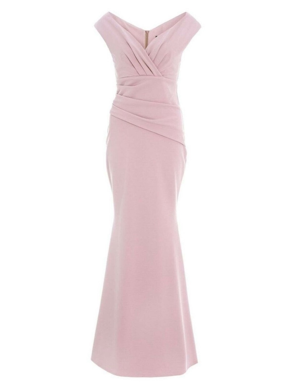 Quiz Elegant Pink V Neck Evening Gown